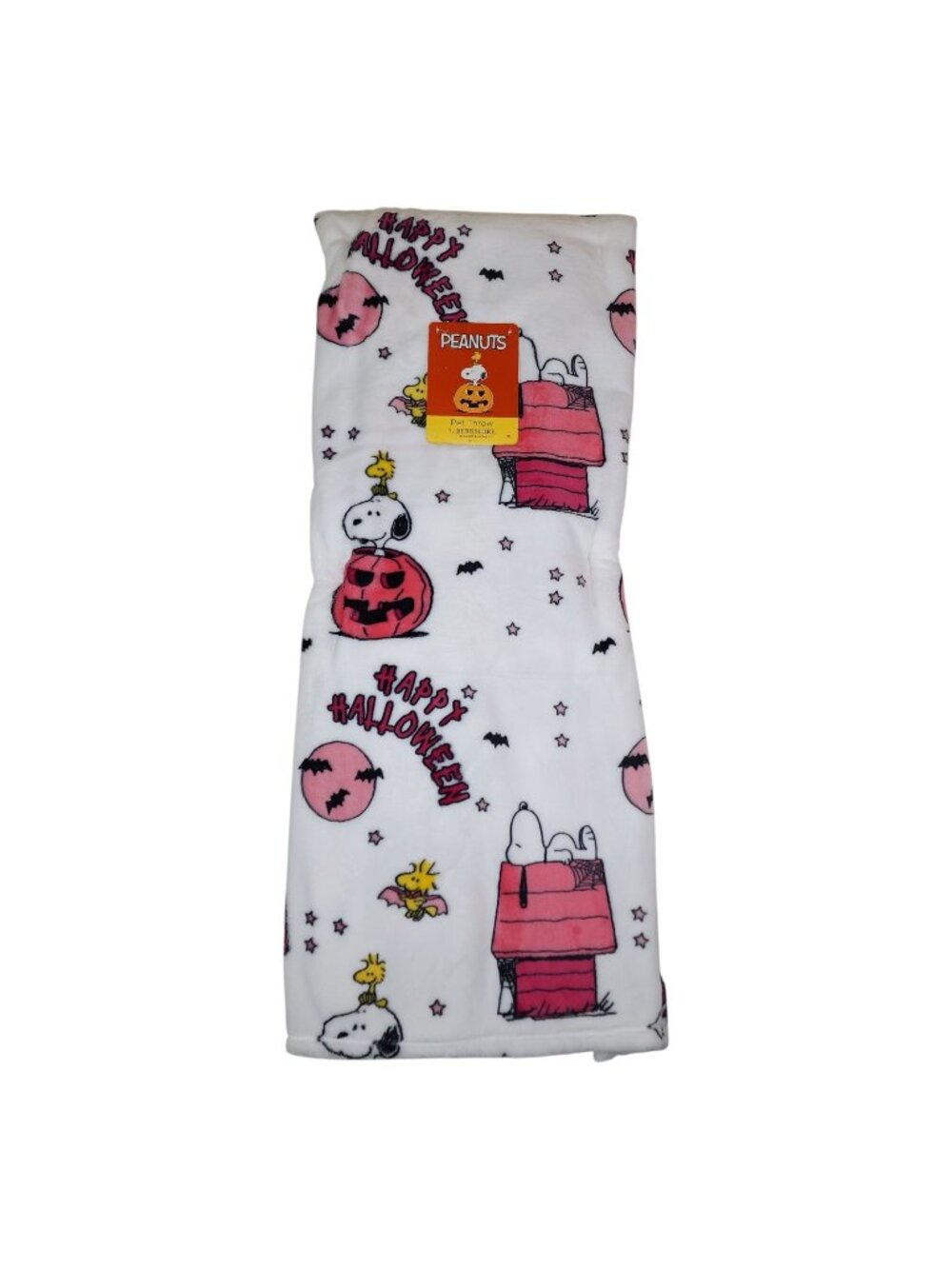 Peanuts Halloween Snoopy Pet Throw Blanket 60" x 70" By Berkshire Pink Pumpkins
